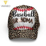 Personalized Baseball Grandma Peaked Cap T3Q 2503