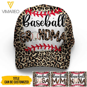 Personalized Baseball Grandma Peaked Cap T3Q 2503