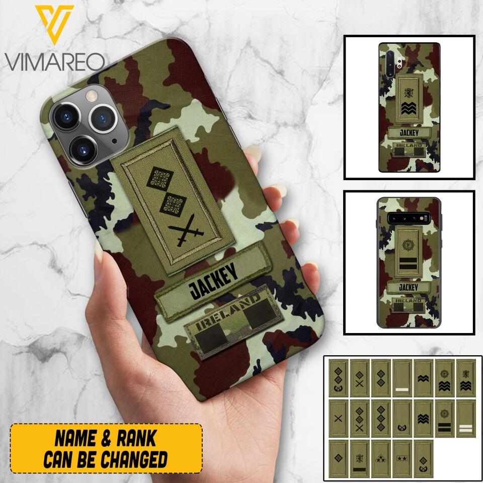 Personalized Irish Soldier Camo Phone Case Printed 25MAR-VQ25