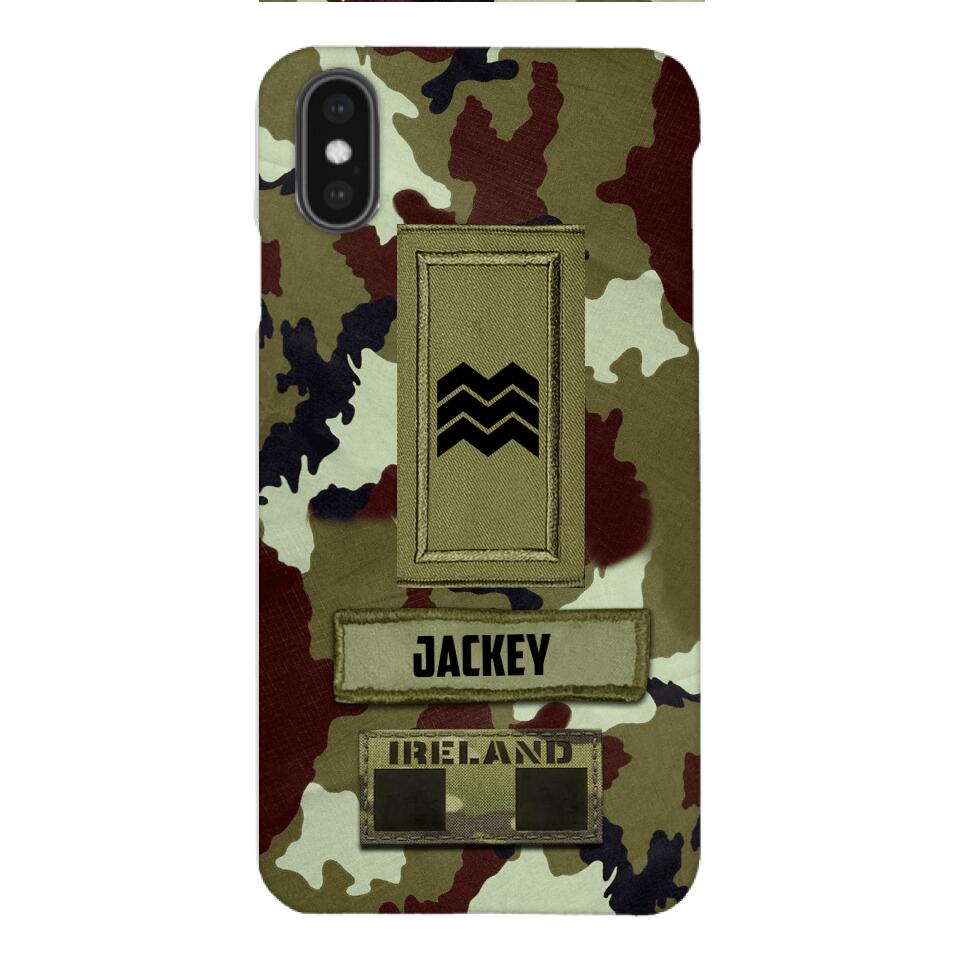 Personalized Irish Soldier Camo Phone Case Printed 25MAR-VQ25