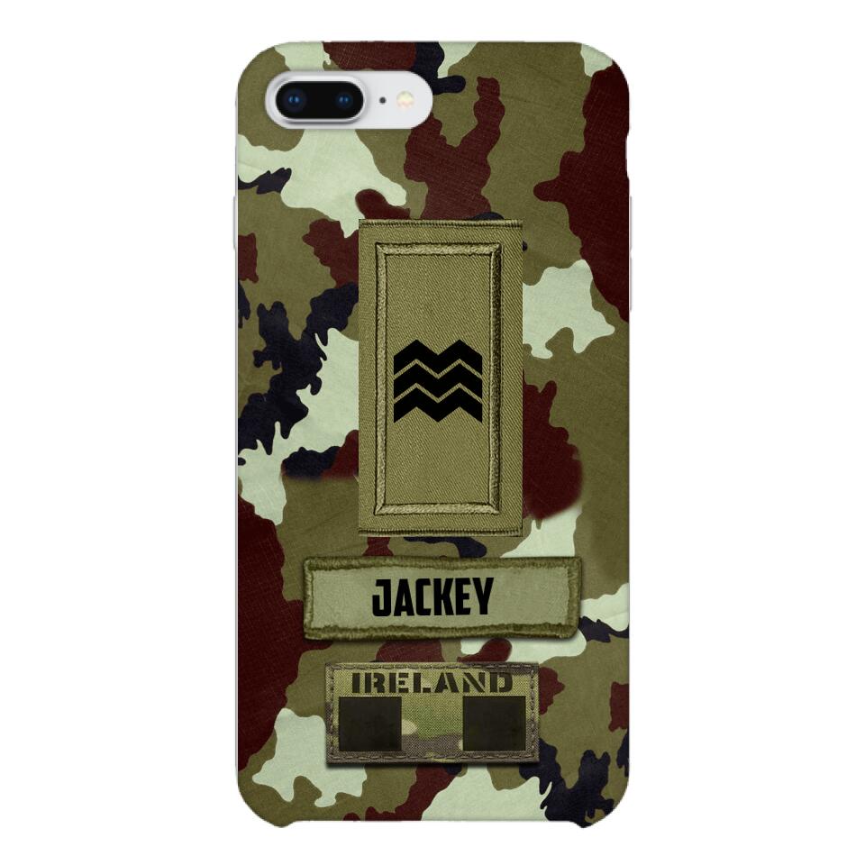 Personalized Irish Soldier Camo Phone Case Printed 25MAR-VQ25