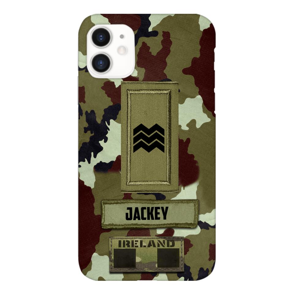 Personalized Irish Soldier Camo Phone Case Printed 25MAR-VQ25