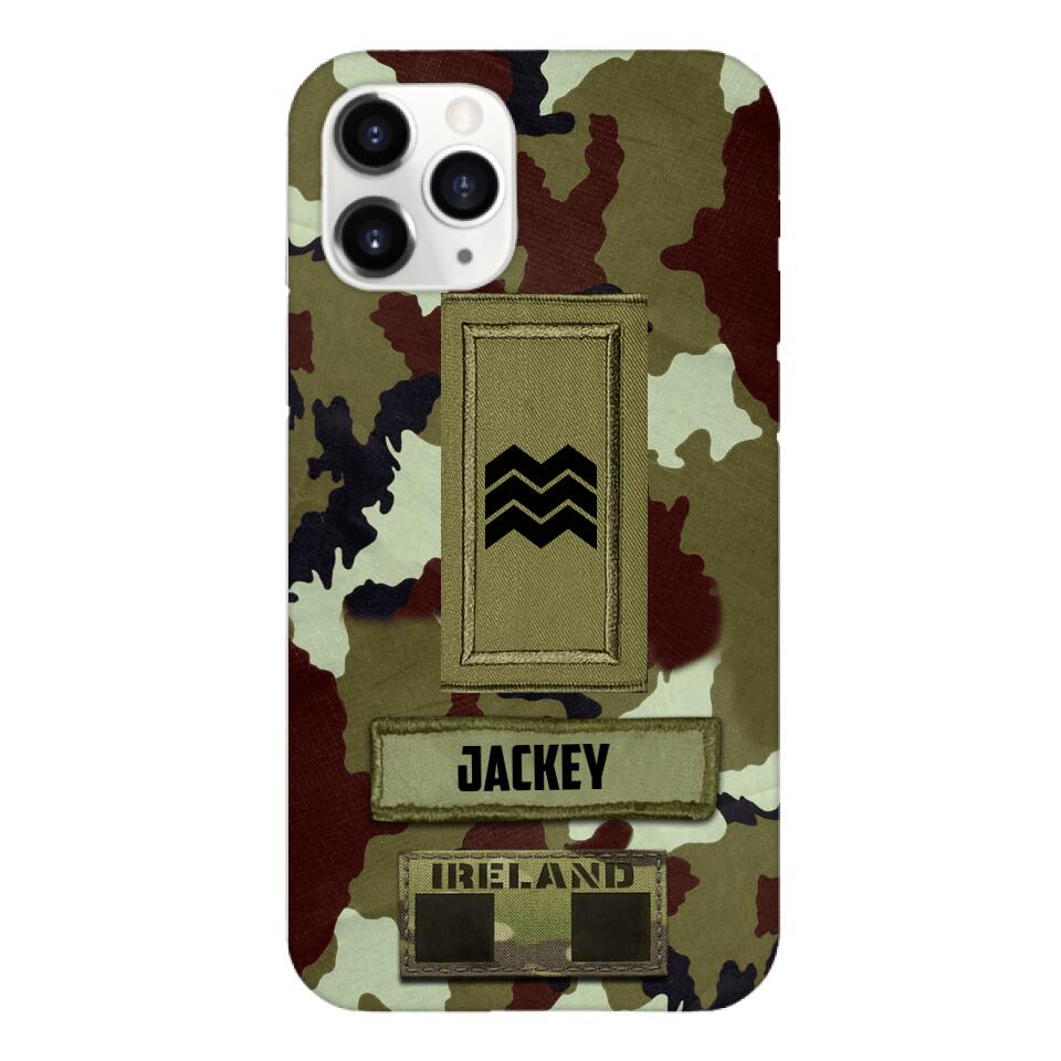 Personalized Irish Soldier Camo Phone Case Printed 25MAR-VQ25