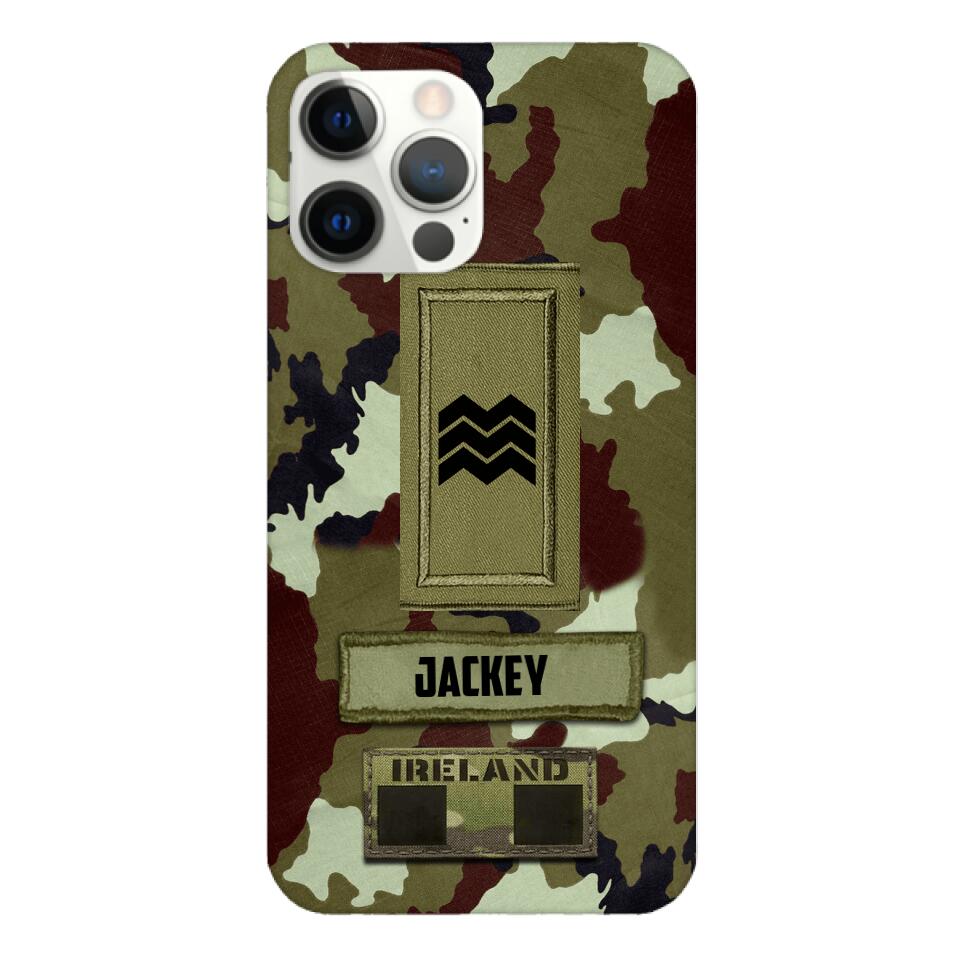 Personalized Irish Soldier Camo Phone Case Printed 25MAR-VQ25