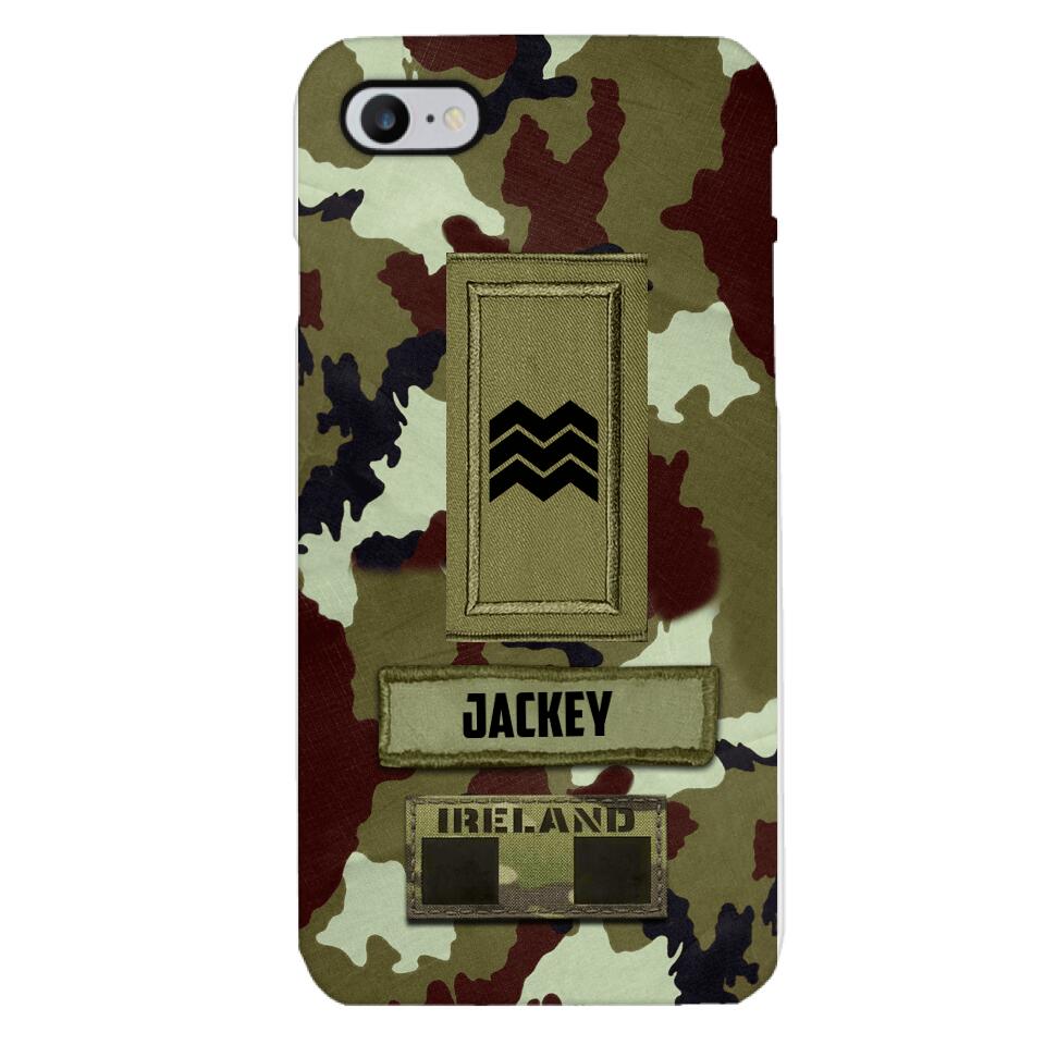 Personalized Irish Soldier Camo Phone Case Printed 25MAR-VQ25