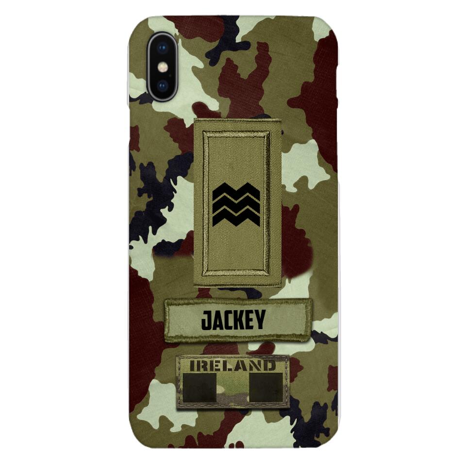 Personalized Irish Soldier Camo Phone Case Printed 25MAR-VQ25