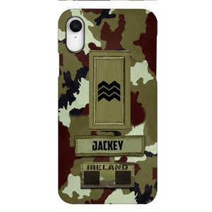 Personalized Irish Soldier Camo Phone Case Printed 25MAR-VQ25