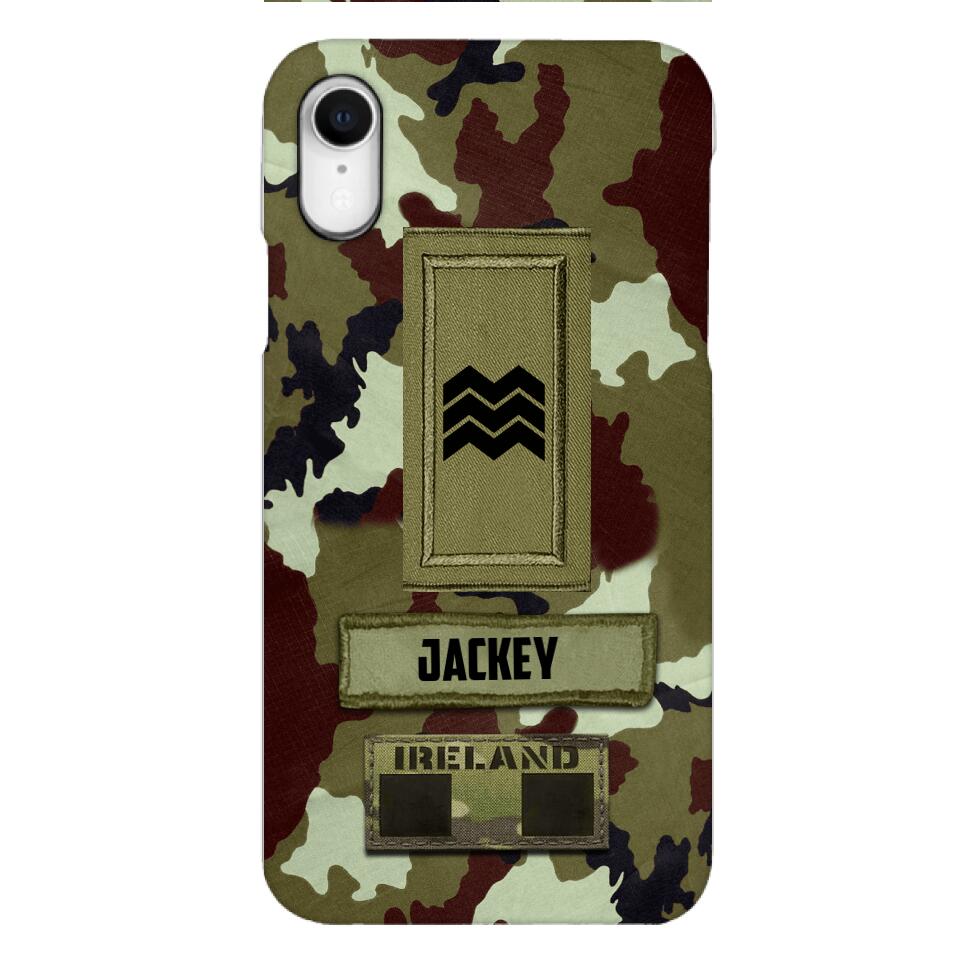 Personalized Irish Soldier Camo Phone Case Printed 25MAR-VQ25