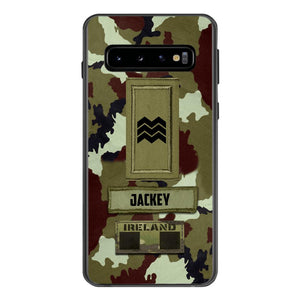 Personalized Irish Soldier Camo Phone Case Printed 25MAR-VQ25