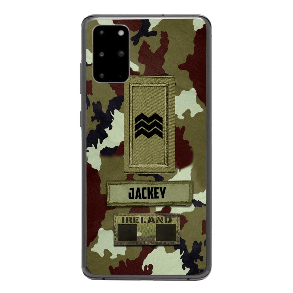 Personalized Irish Soldier Camo Phone Case Printed 25MAR-VQ25