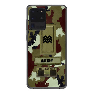Personalized Irish Soldier Camo Phone Case Printed 25MAR-VQ25