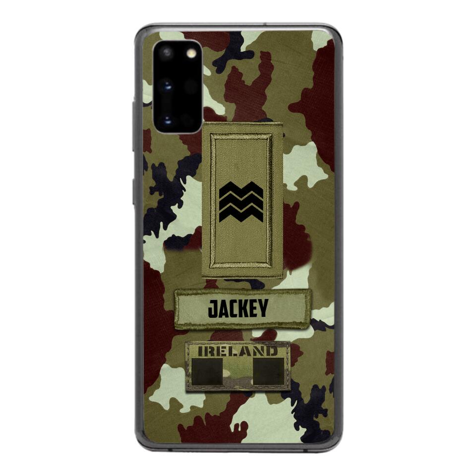 Personalized Irish Soldier Camo Phone Case Printed 25MAR-VQ25