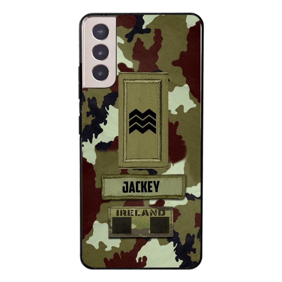 Personalized Irish Soldier Camo Phone Case Printed 25MAR-VQ25