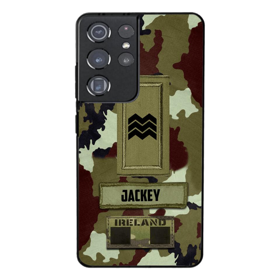 Personalized Irish Soldier Camo Phone Case Printed 25MAR-VQ25