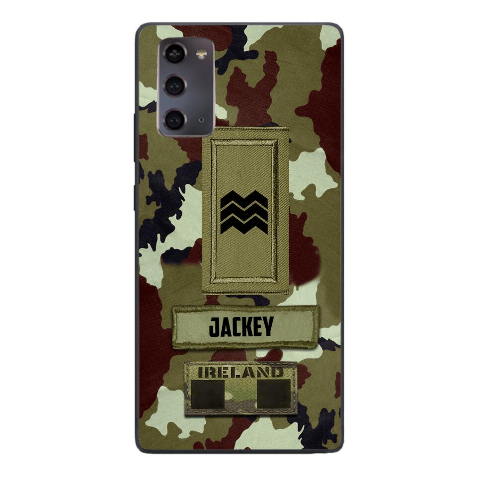 Personalized Irish Soldier Camo Phone Case Printed 25MAR-VQ25
