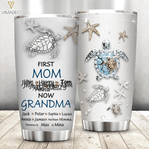 Personalized First Mom Now Grandma Tumbler Printed 22MAR-QH25