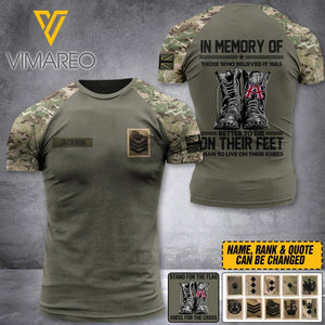 PERSONALIZED UK ARMY RANK CAMO 3D TSHIRT PRINTED QTDT2603