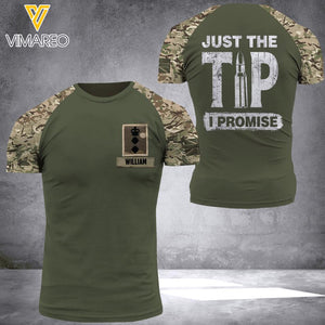 Personalized British Soldier Camo Tshirt Printed 22MAR-HQ26