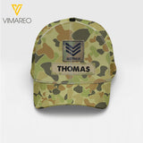 Personalized Australian Soldier Camo Peaked Cap Printed 22MAR-HC26