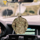 PERSONALIZED US VETERAN CAMO CAR HANGING ORNAMENT MTDT2803