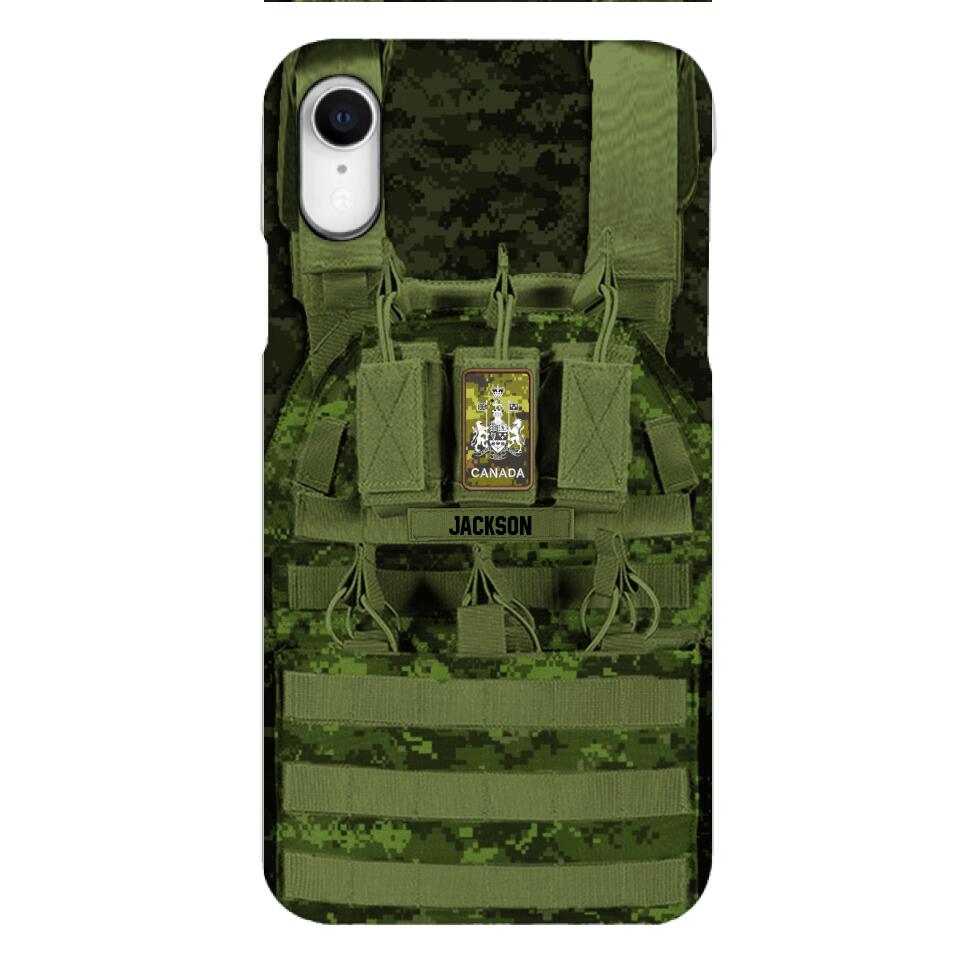 Personalized Canadian Soldier Phone Case Printed 25MAR-DT28