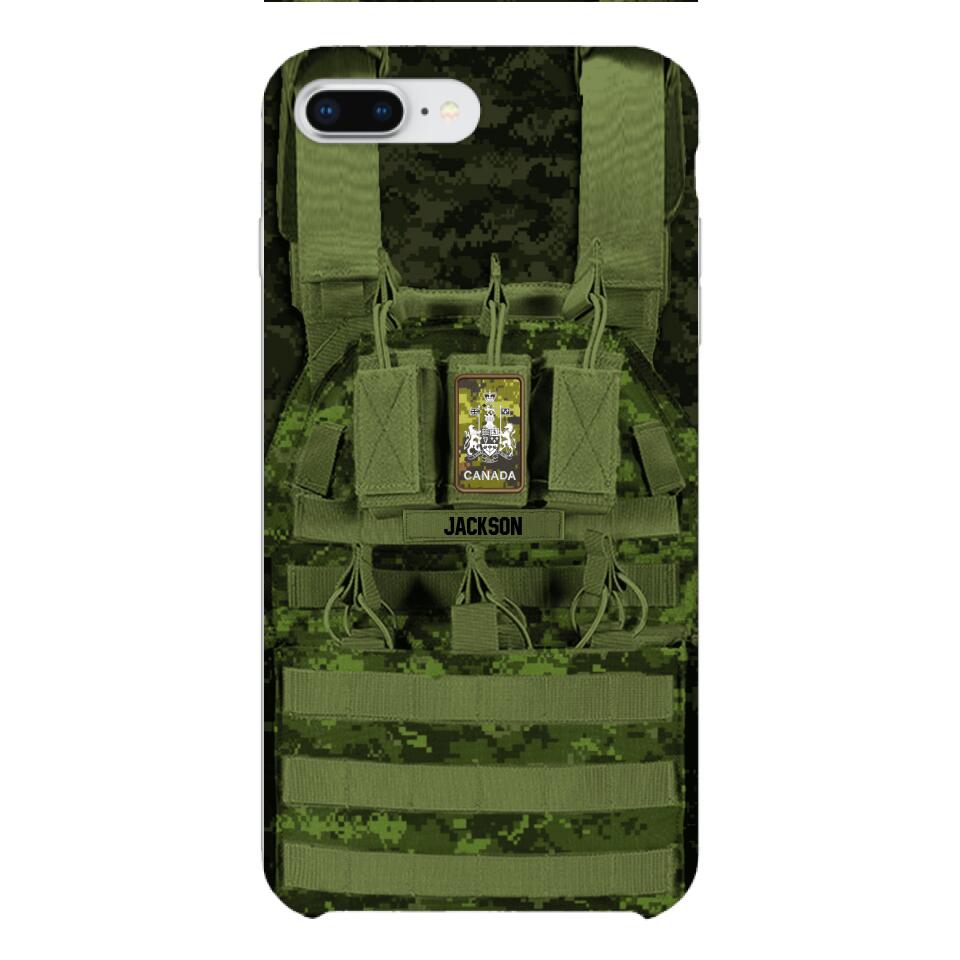 Personalized Canadian Soldier Phone Case Printed 25MAR-DT28