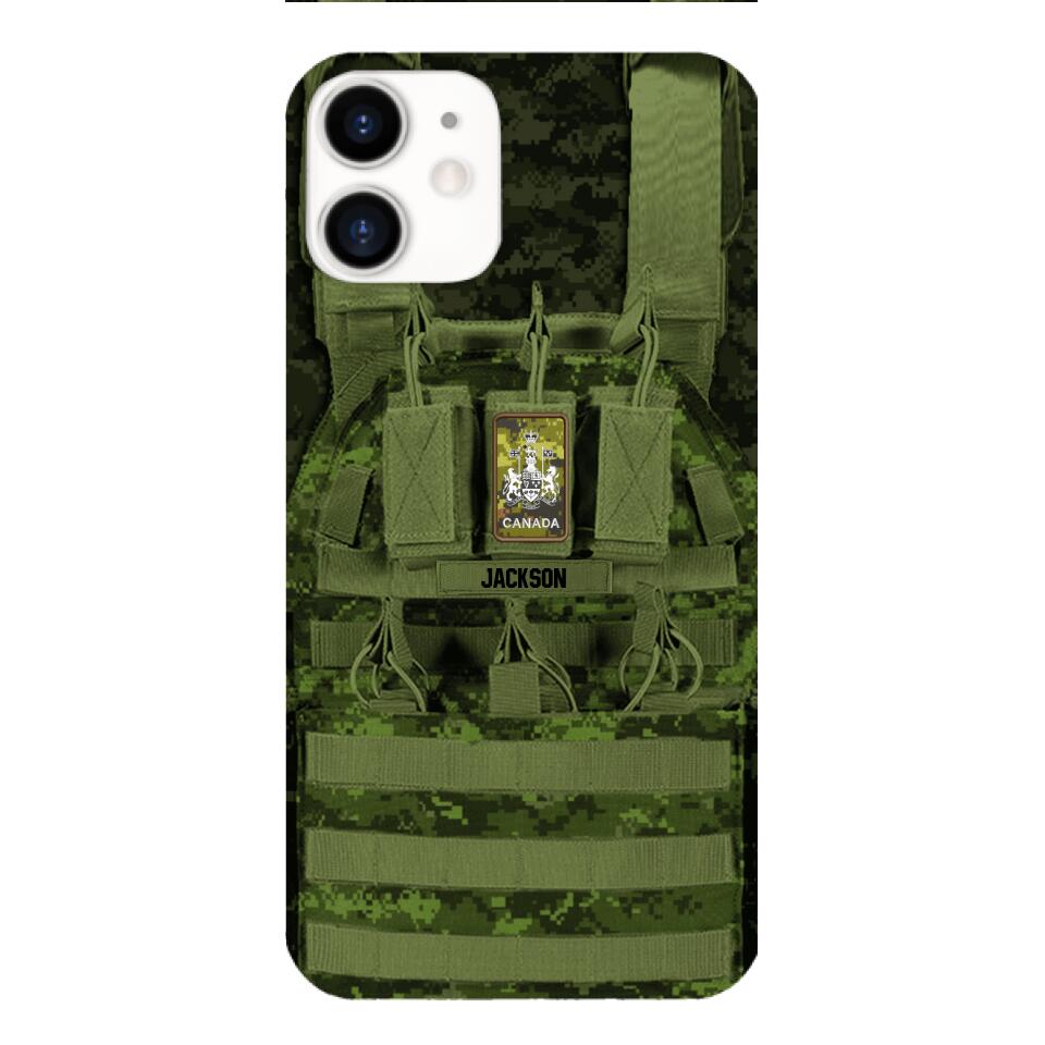 Personalized Canadian Soldier Phone Case Printed 25MAR-DT28