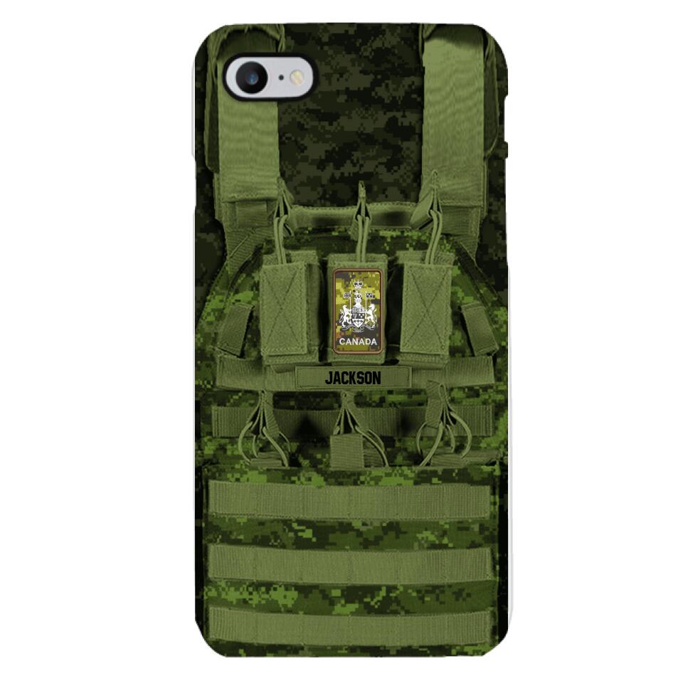 Personalized Canadian Soldier Phone Case Printed 25MAR-DT28
