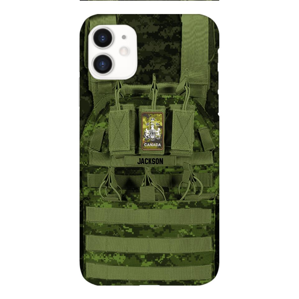 Personalized Canadian Soldier Phone Case Printed 25MAR-DT28