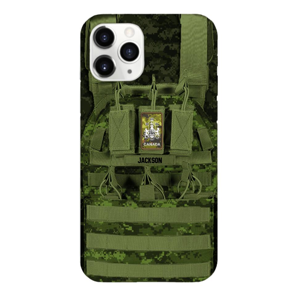 Personalized Canadian Soldier Phone Case Printed 25MAR-DT28