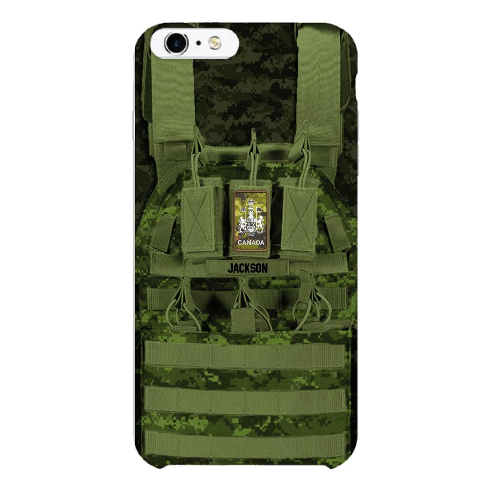 Personalized Canadian Soldier Phone Case Printed 25MAR-DT28