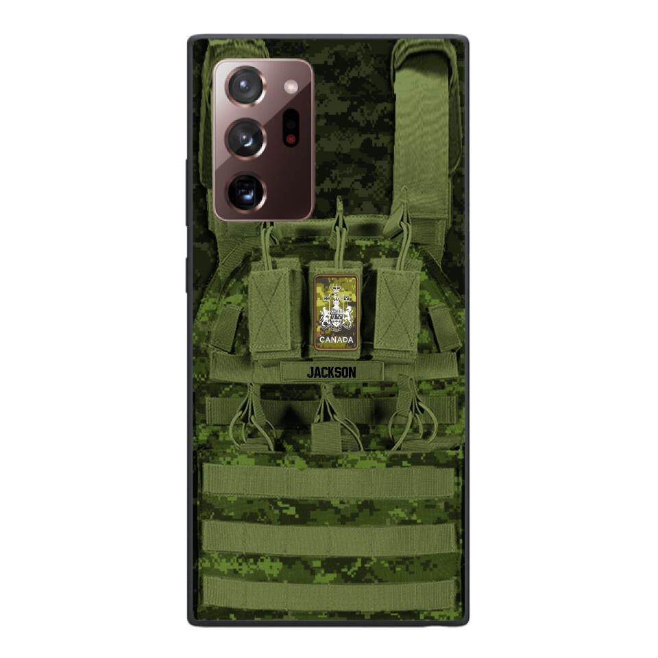Personalized Canadian Soldier Phone Case Printed 25MAR-DT28