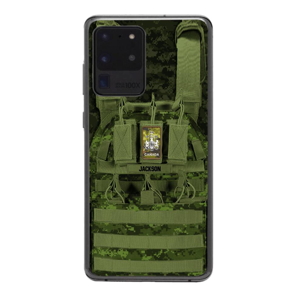 Personalized Canadian Soldier Phone Case Printed 25MAR-DT28