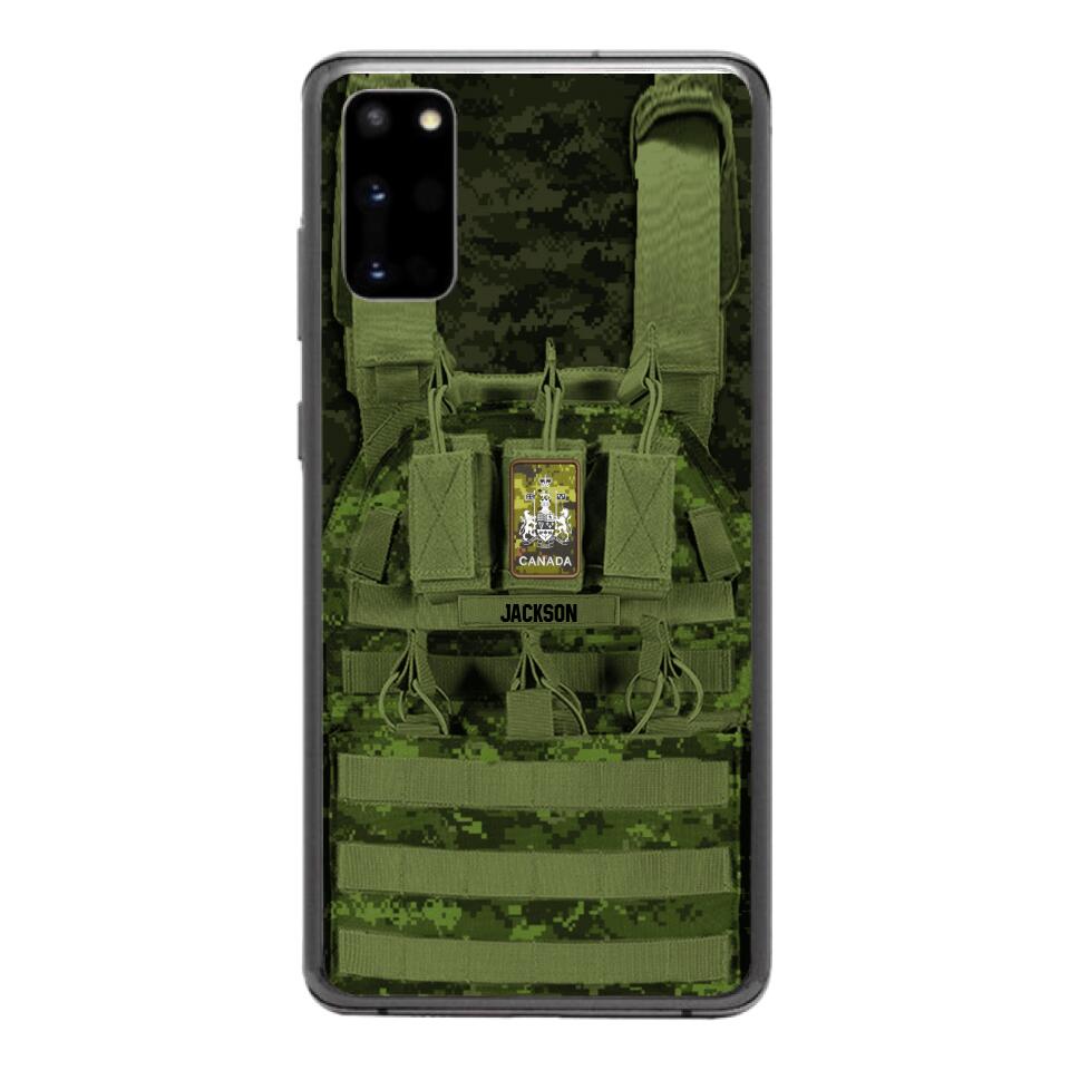 Personalized Canadian Soldier Phone Case Printed 25MAR-DT28