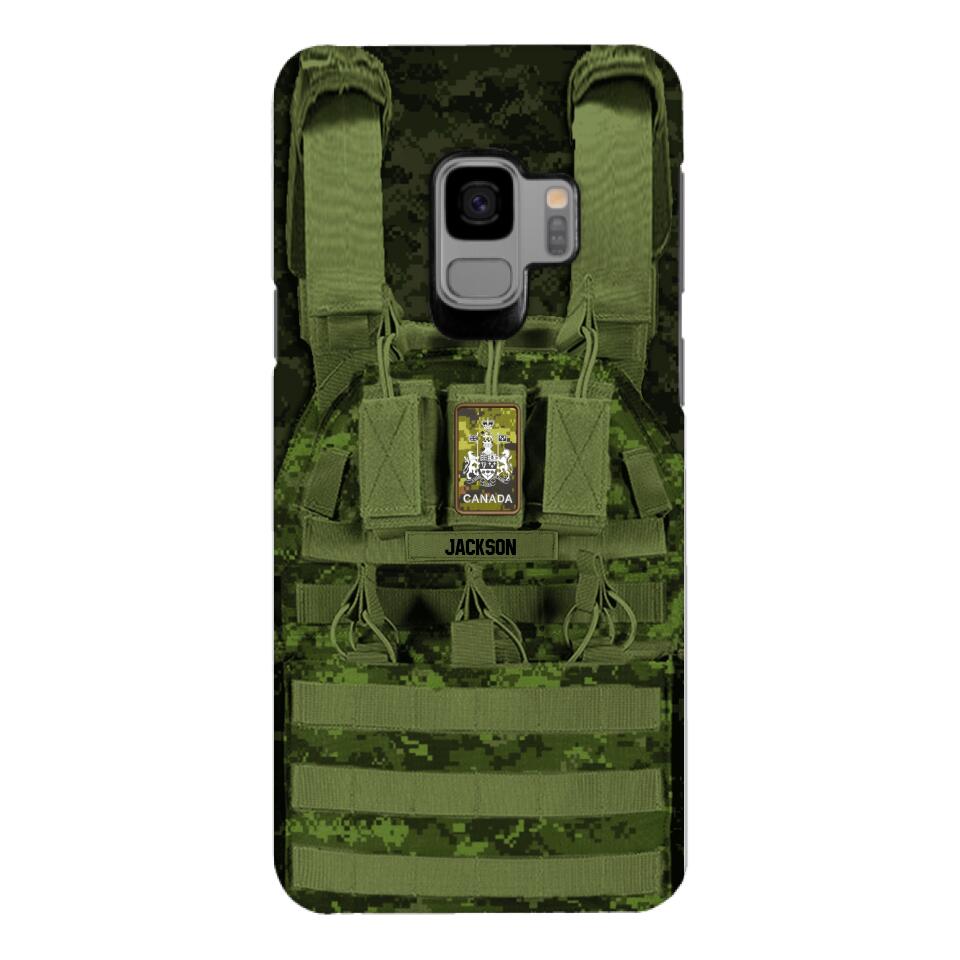 Personalized Canadian Soldier Phone Case Printed 25MAR-DT28