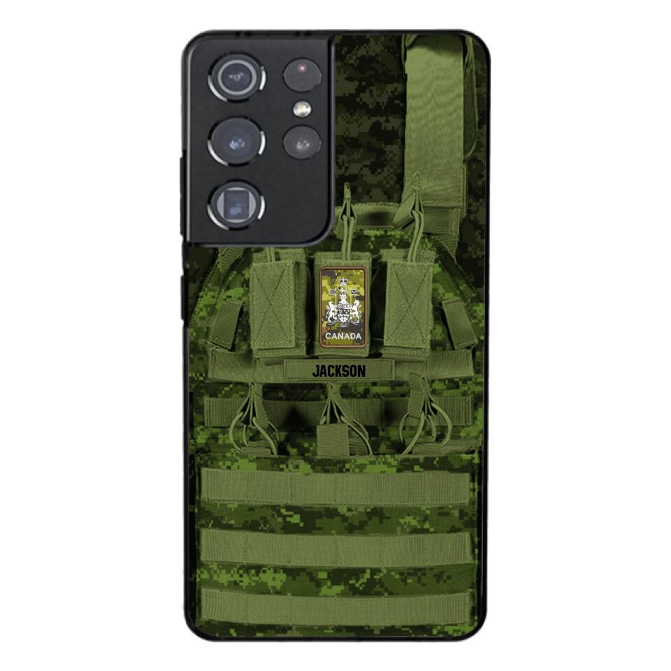 Personalized Canadian Soldier Phone Case Printed 25MAR-DT28