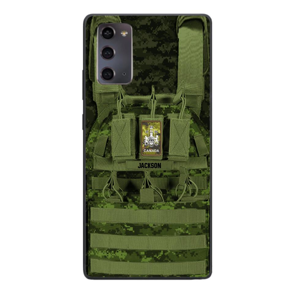Personalized Canadian Soldier Phone Case Printed 25MAR-DT28