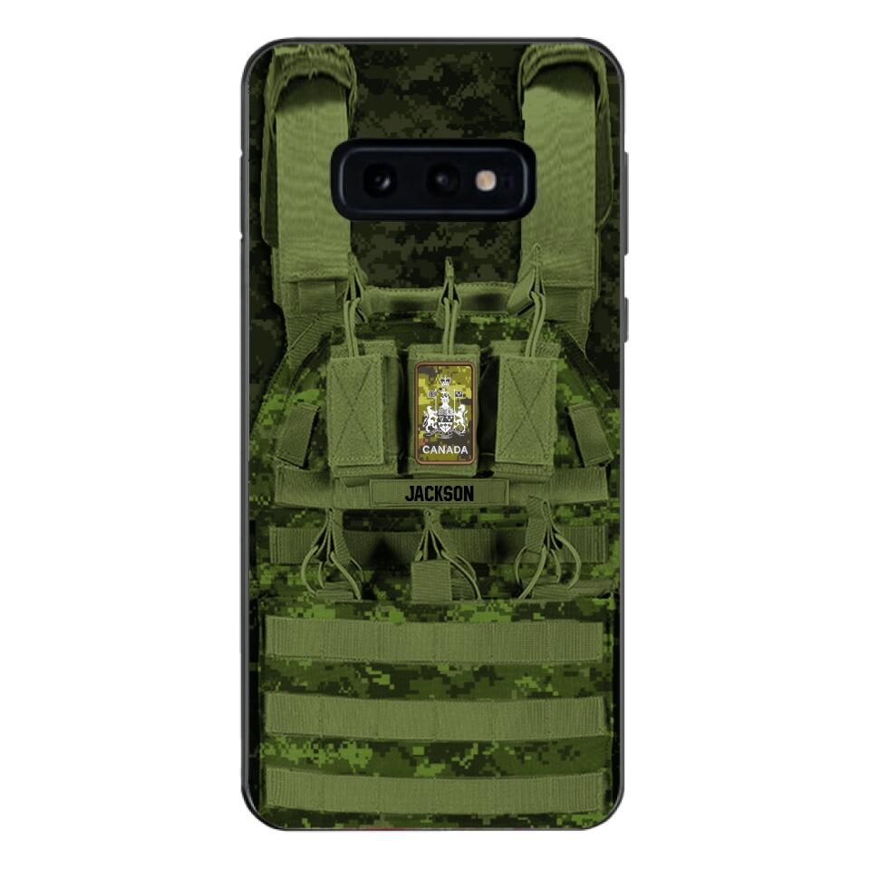 Personalized Canadian Soldier Phone Case Printed 25MAR-DT28