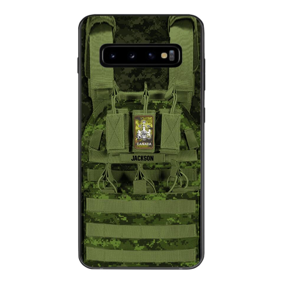 Personalized Canadian Soldier Phone Case Printed 25MAR-DT28