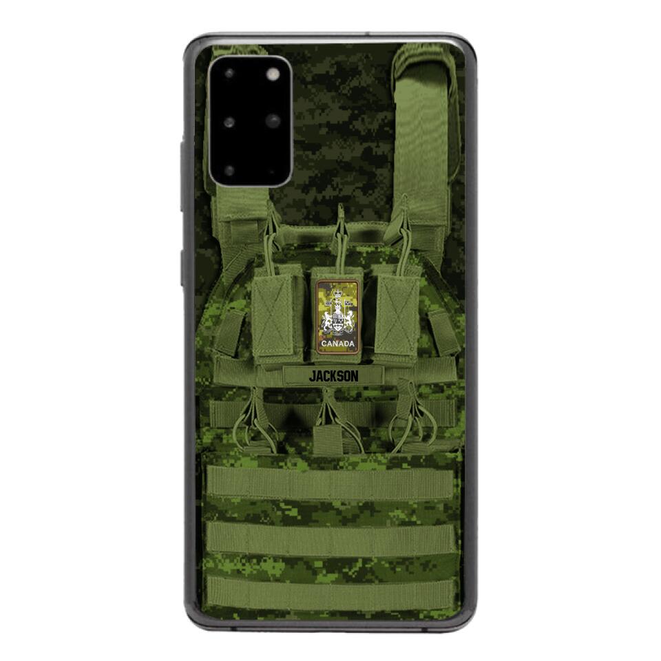 Personalized Canadian Soldier Phone Case Printed 25MAR-DT28