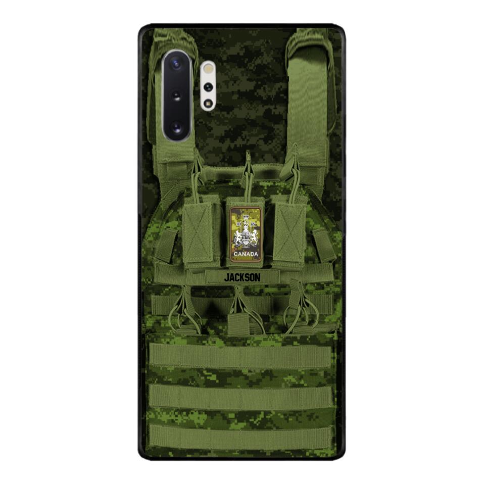 Personalized Canadian Soldier Phone Case Printed 25MAR-DT28