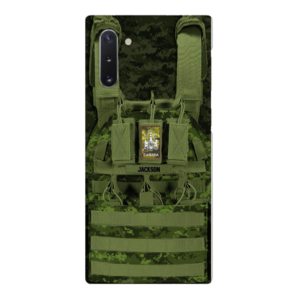 Personalized Canadian Soldier Phone Case Printed 25MAR-DT28