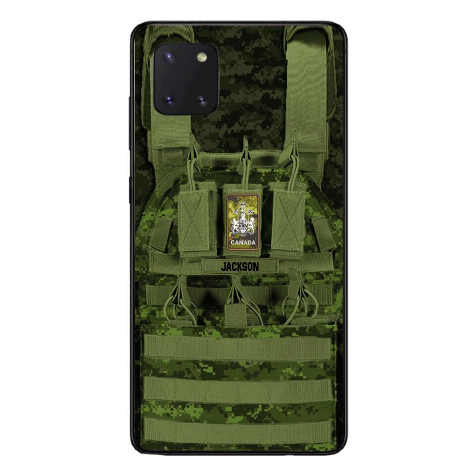 Personalized Canadian Soldier Phone Case Printed 25MAR-DT28