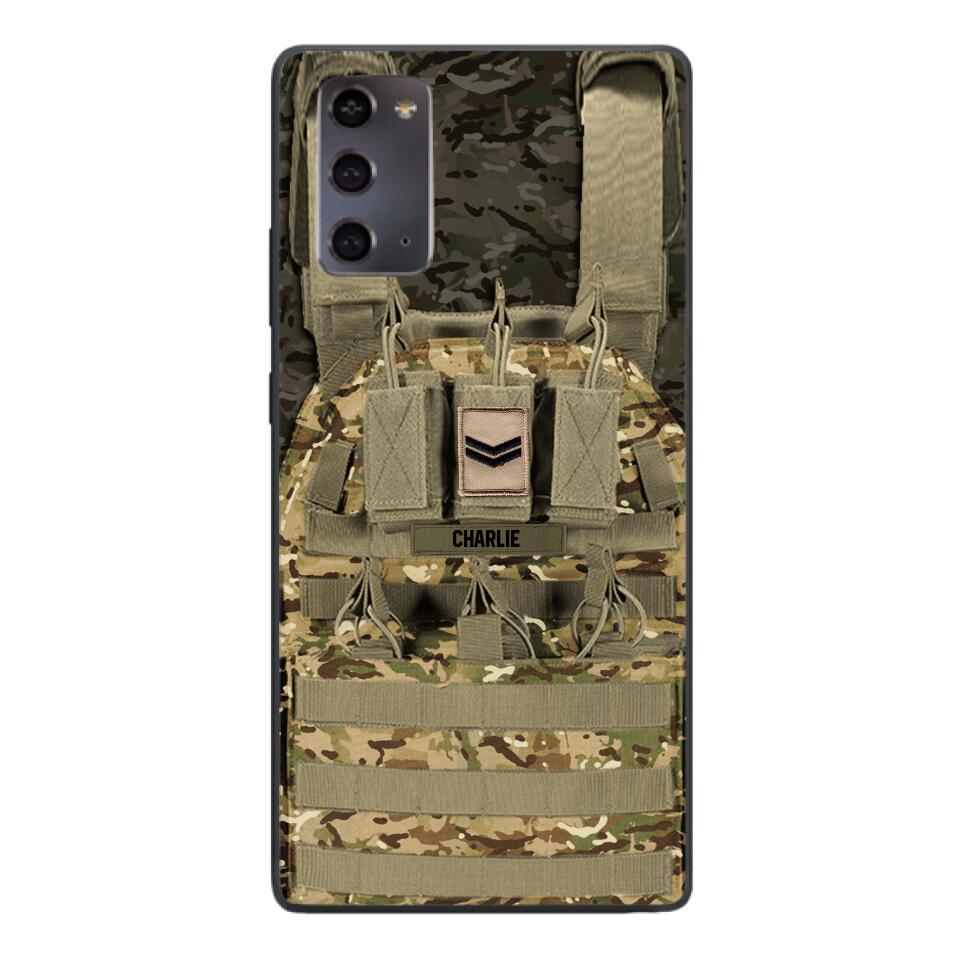 Personalized British Soldier Phone Case Printed 25MAR-DT28