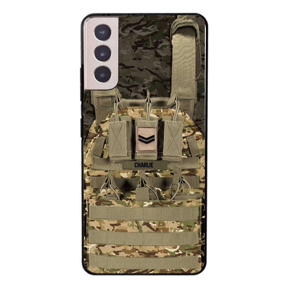 Personalized British Soldier Phone Case Printed 25MAR-DT28