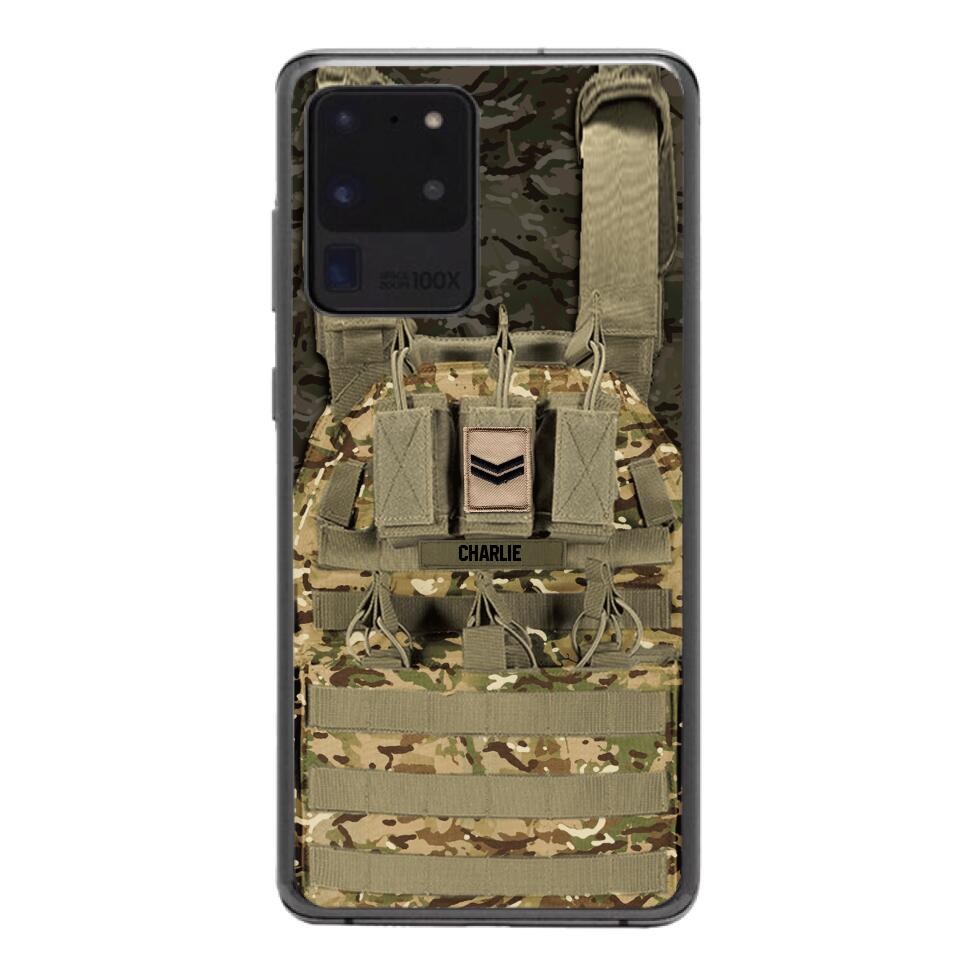 Personalized British Soldier Phone Case Printed 25MAR-DT28