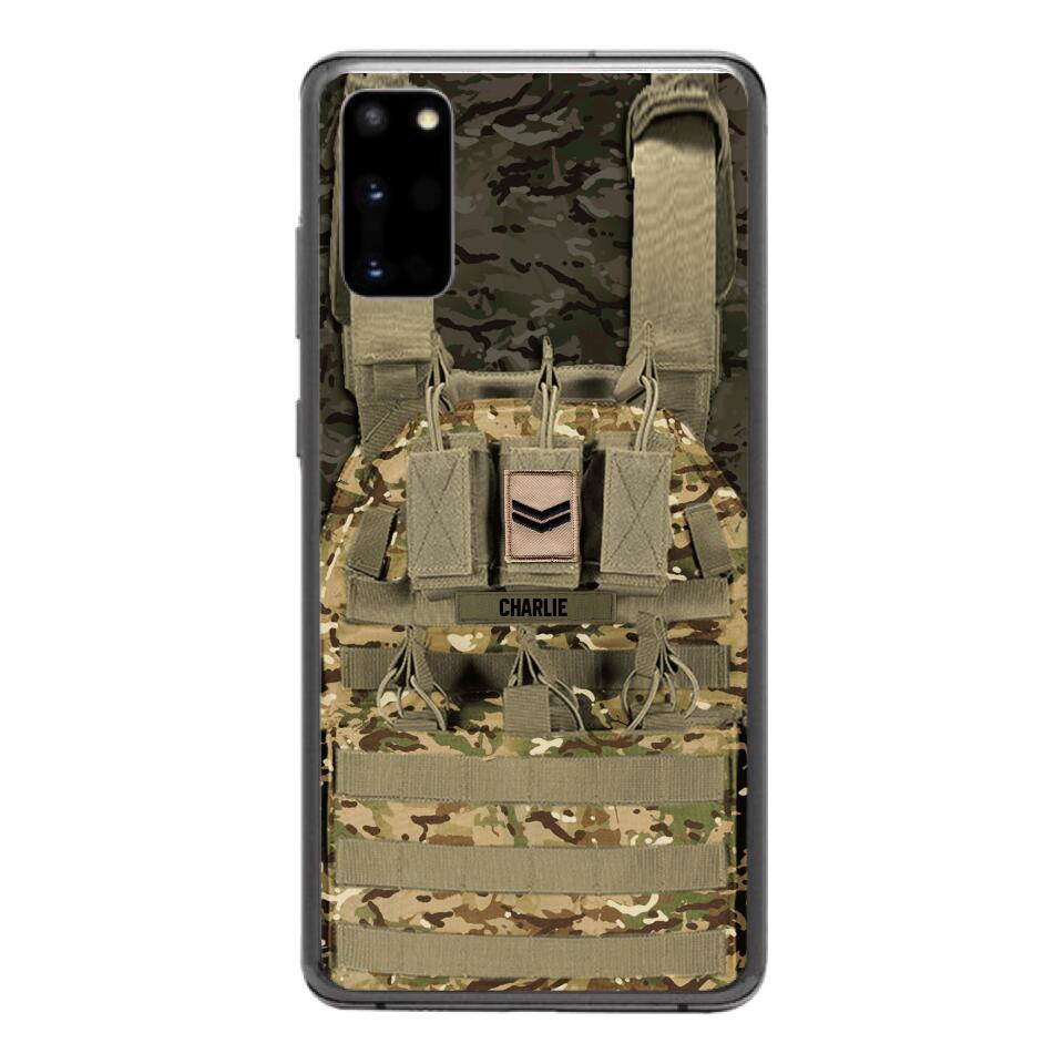Personalized British Soldier Phone Case Printed 25MAR-DT28