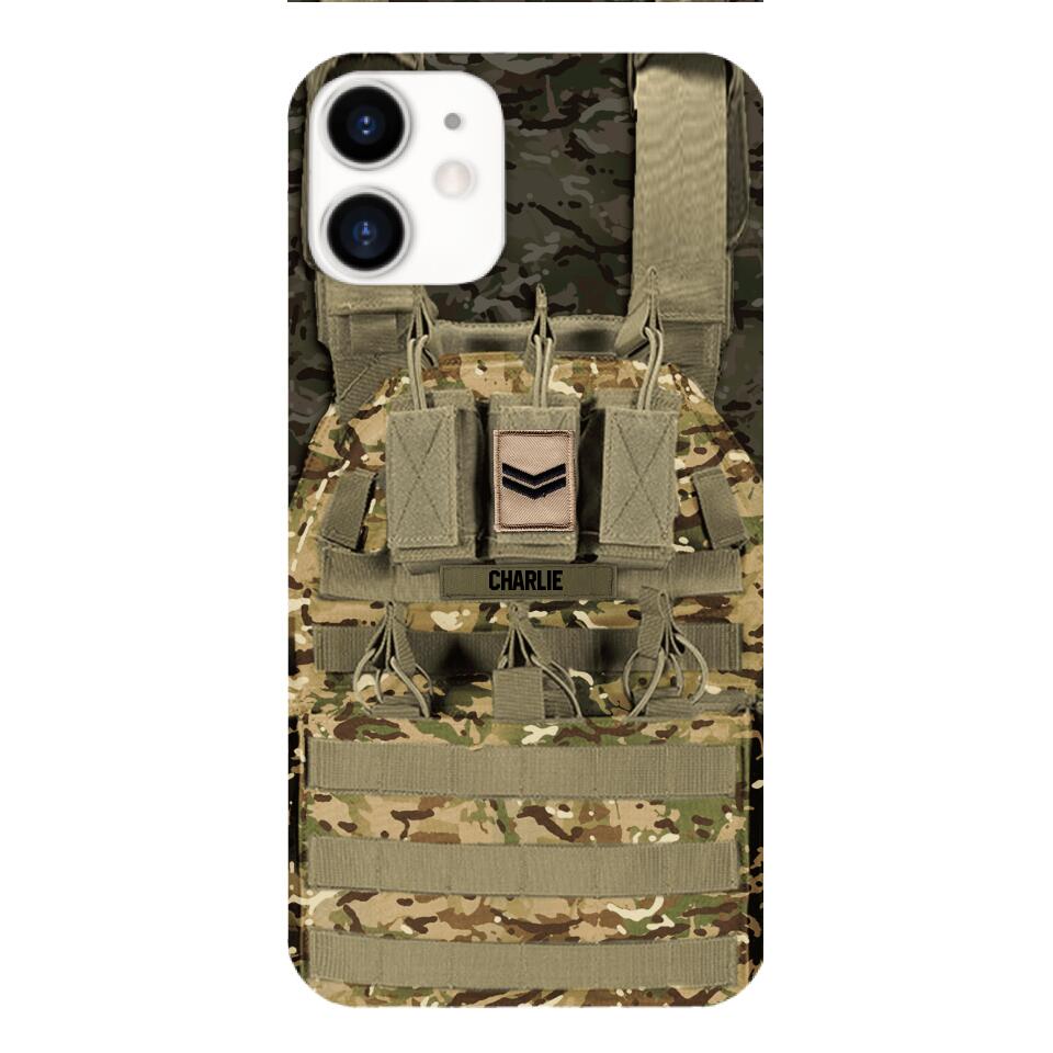 Personalized British Soldier Phone Case Printed 25MAR-DT28