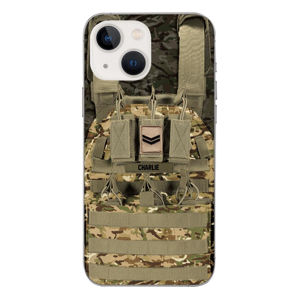 Personalized British Soldier Phone Case Printed 25MAR-DT28