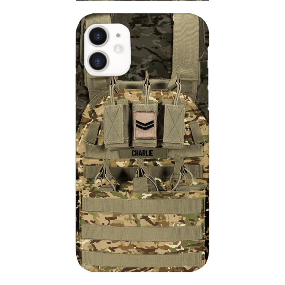 Personalized British Soldier Phone Case Printed 25MAR-DT28